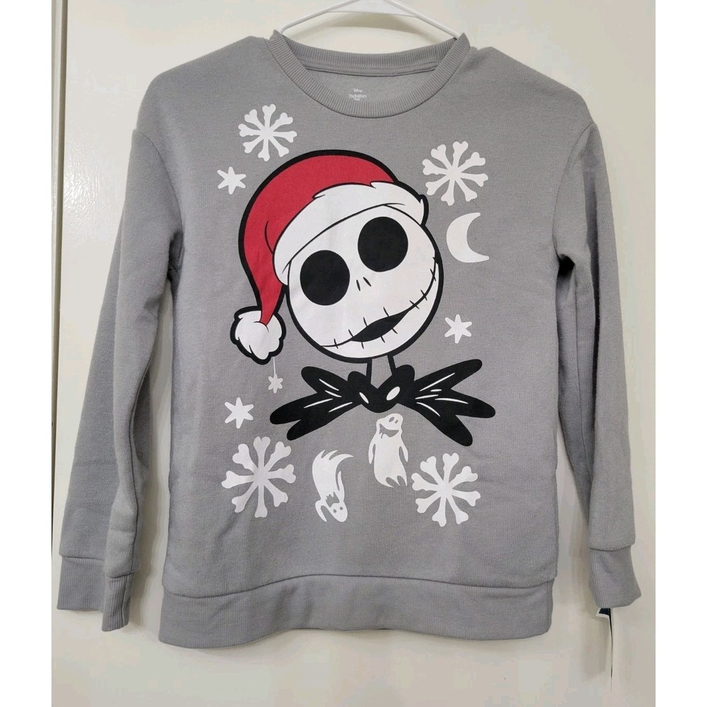 Disney the Nightmare Before Christmas ~ Jack Skellington Sweatshirt Kids Size 10